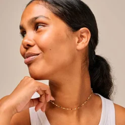 LOLA HALSKÆDE | FORGYLDT M/SALT N PEPPER