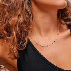 LOLA HALSKÆDE SØLV | MARINE