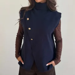 LOLA VEST | NAVY BLUE