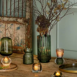 LOTUS FYRFADSSTAGE I GLAS 9X6 - GRØN