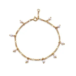 LULA WHITE ARMBÅND | FORGYLDT