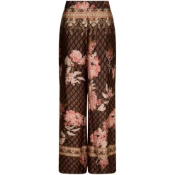 LUNET BOTANICAL BORDER PANTS | BLACK