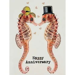 LYKØNSKNINGSKORT 13X9 CM | HAPPY ANNIVERSARY