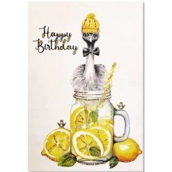 LYKØNSKNINGSKORT 13X9 CM | HAPPY BIRTHDAY