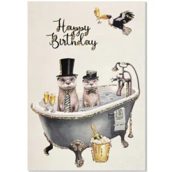 LYKØNSKNINGSKORT 13X9 CM | HAPPY BIRTHDAY