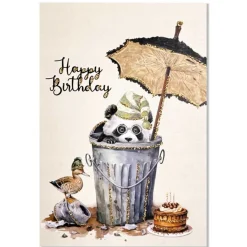 LYKØNSKNINGSKORT 13X9 CM | HAPPY BIRTHDAY