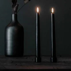 LYSESTAGE - 2 STK. 3,2X2,3 CM | MAT SORT