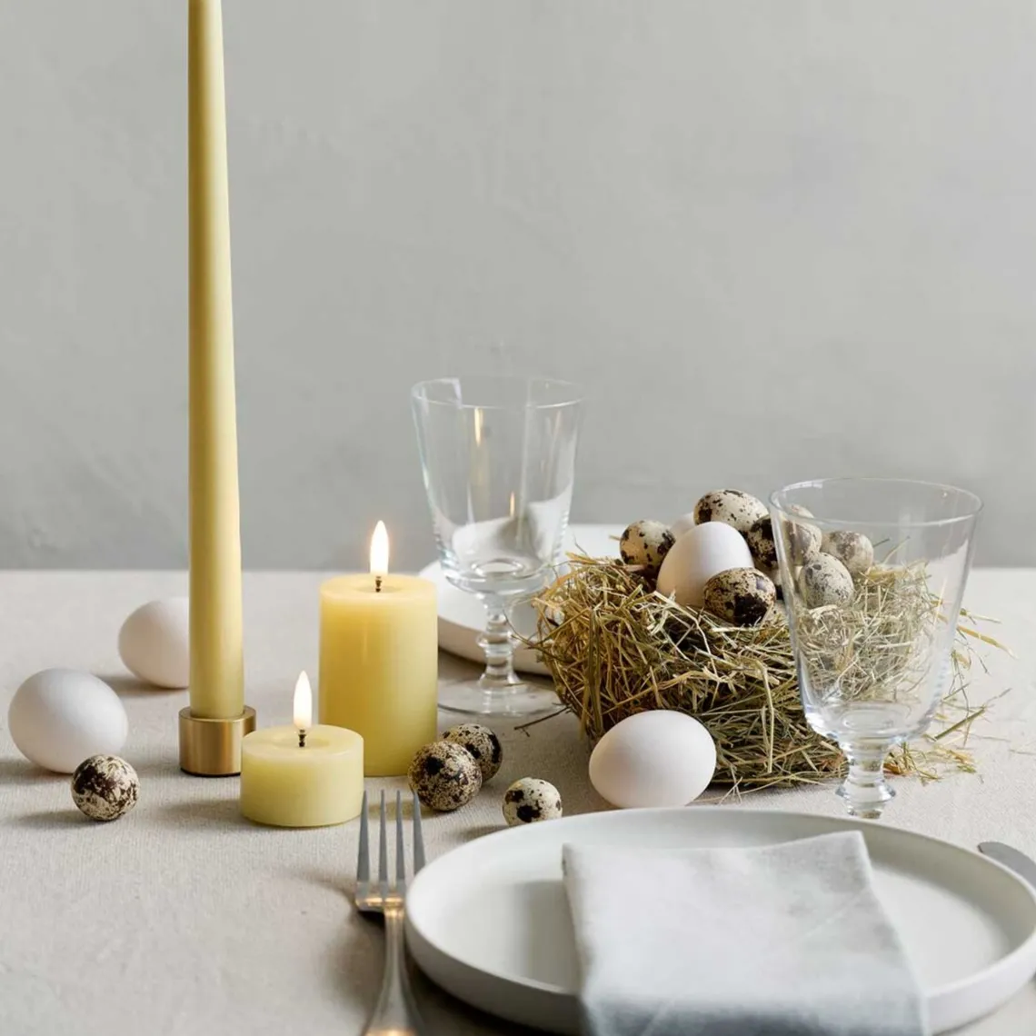 LYSESTAGE - 2 STK. 3,2X2,3 CM | MAT MESSING