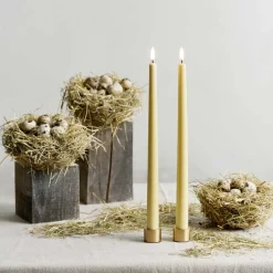 LYSESTAGE - 2 STK. 3,2X2,3 CM | MAT MESSING