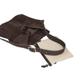 MAE BUCKLE SUEDE BAG | CHOCOLATE TORTE