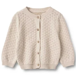 MAGNELLA STRIKKET CARDIGAN | OFF WHITE