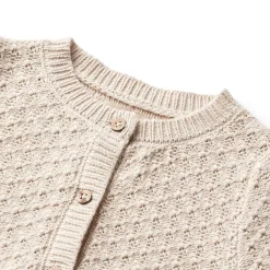 MAGNELLA STRIKKET CARDIGAN | OFF WHITE