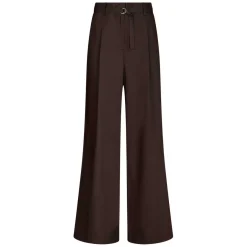 MALBA POPLIN PANTS | DARK BROWN
