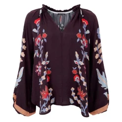 MARIGOLD BLOUSE | DK. CHOCOLATE