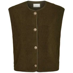 MARIKO TEDDY VEST | ARMY