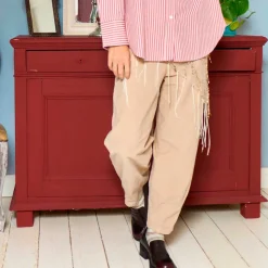 MEMPHIS BARREL PANTS | PEARL