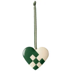 METALOPHÆNG - LILLE HJERTE | MØRK GRØN