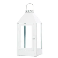 MIDI LANTERNE | HVID/GALVANISERET