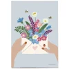 MINI ANLEDNINGSKORT A7 | FLOWERS IN ENVELOPE
