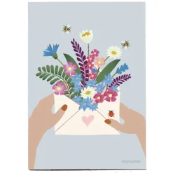 MINI ANLEDNINGSKORT A7 | FLOWERS IN ENVELOPE