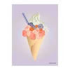 MINI ANLEDNINGSKORT A7 | ICE CREAM FLOWER