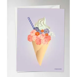 MINI ANLEDNINGSKORT A7 | ICE CREAM FLOWER