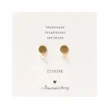 MINI COIN CITRINE EARRINGS