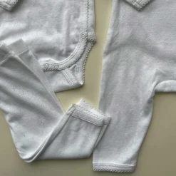 MINNIE NYFØDT BUKSER GOTS | OPTIC WHITE