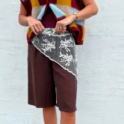 MIRIANA TRIANGLE LACE SCARF | BUTTER YELLOW