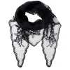 MIRIANA TRIANGLE LACE SCARF | BLACK