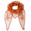 MIRIANA TRIANGLE LACE SCARF | TOBACCO