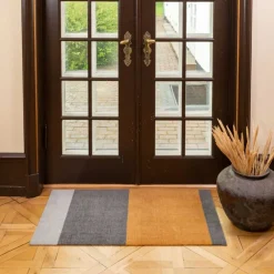 MÅTTE STRIPES HORIZONTAL 60X90 | DIJON/GRÅ