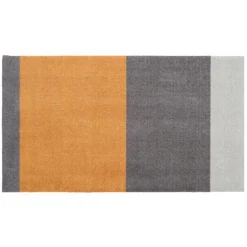 MÅTTE STRIPES HORIZONTAL 40X60 | DIJON/STEEL/GRÅ