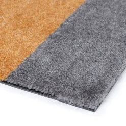 MÅTTE STRIPES HORIZONTAL 40X60 | DIJON/STEEL/GRÅ