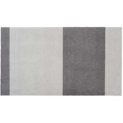 MÅTTE STRIPES HORIZONTAL 40X60 | GRÅ/STEEL