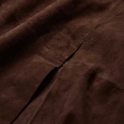 NAOMI LANG SKINDNEDERDEL | DUSTY BROWN