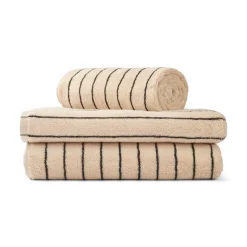 NARAM BADEHÅNDKLÆDE 70X140 CM | CREME/INK