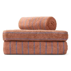 NARAM GÆSTEHÅNDKLÆDE 30X50 CM | CAMEL/ULTRAMARINE