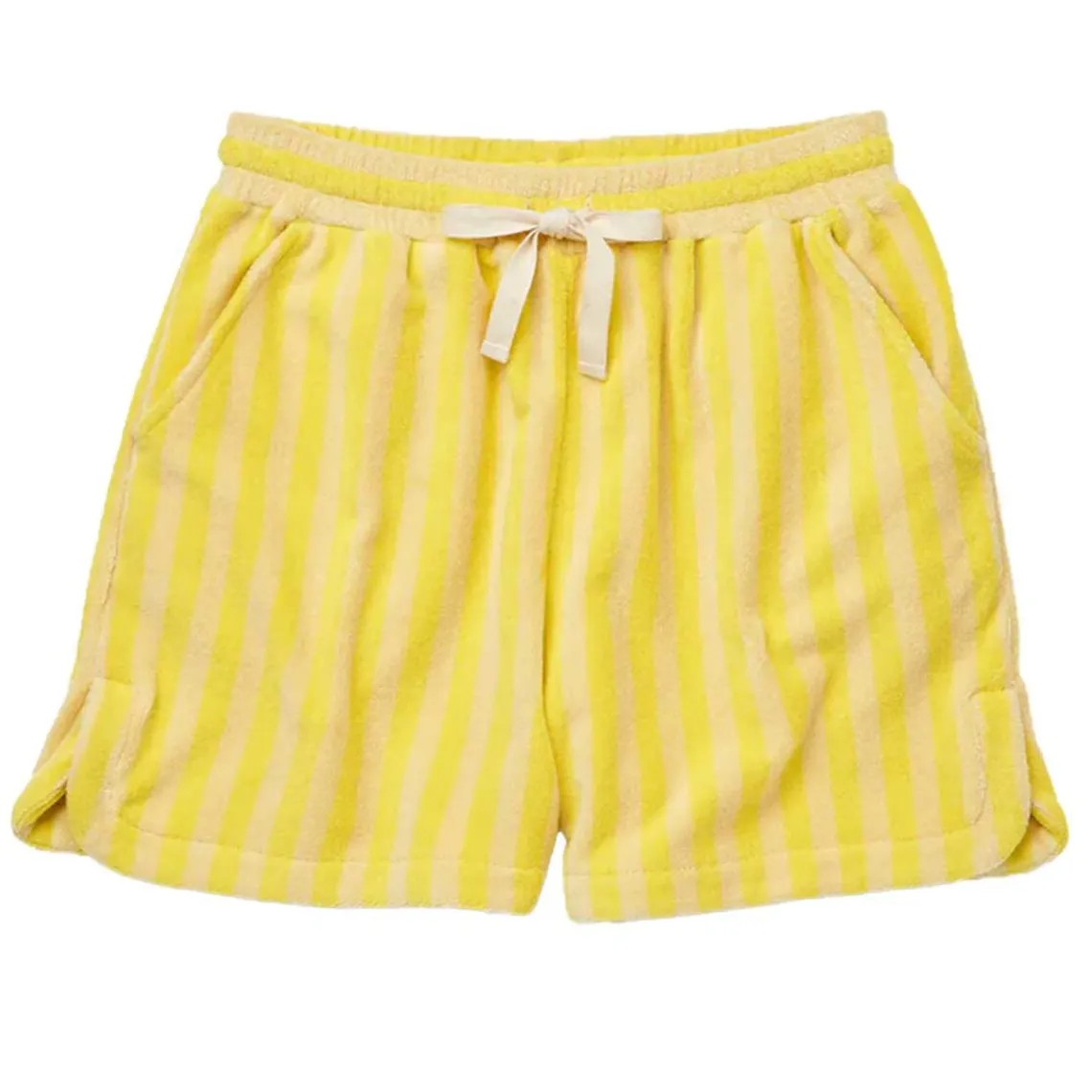 NARAM GYM SHORTS | PRISTINE/NEON YELLOW