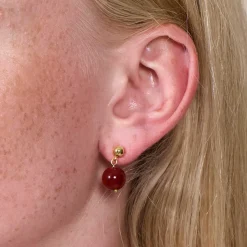 NORA ØRERINGE | RØD JADE