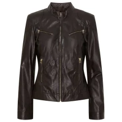 NOTYZ SKINDJAKKE | DEEP BROWN COFFEE