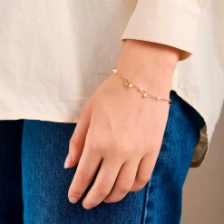 OCEAN PEARL ARMBÅND 16-19 CM | FORGYLDT