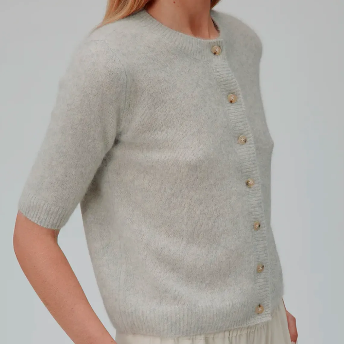ODA CARDIGAN | GREY MELANGE