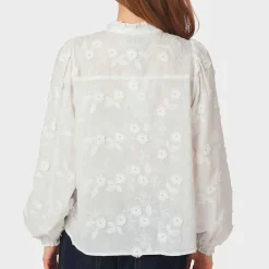 ODA DECO EMB SHIRT | WHITE