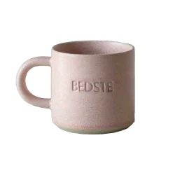 ODA KOP M/NAVN I STENTØJ 8X8CM | BEDSTE/ROSA