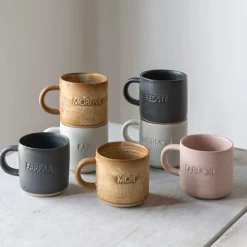 ODA KOP M/NAVN I STENTØJ 8X8CM | BEDSTE/ROSA