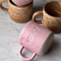 ODA KOP M/NAVN I STENTØJ 8X8CM | FARMOR BRUN