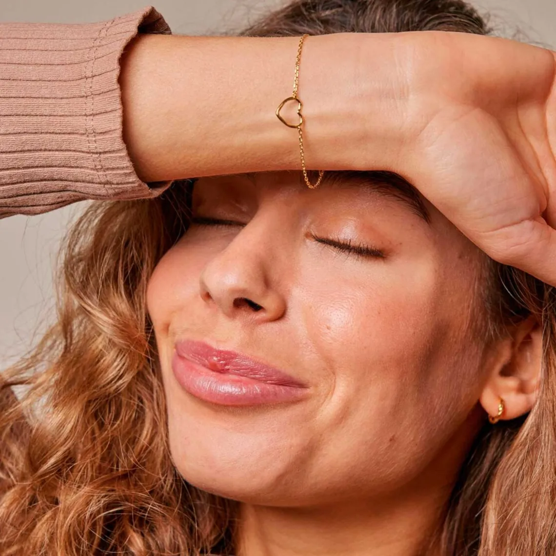 ORGANIC HEART ARMBÅND | FORGYLDT