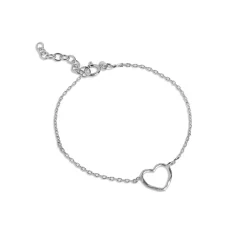 ORGANIC HEART ARMBÅND | SØLV