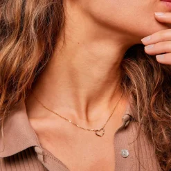 ORGANIC HEART HALSKÆDE | FORGYLDT